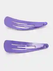 Фиолетовый заколки для волос клик-клак, однотонные, 4 см и 6,5 см