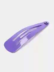 Фиолетовый заколки для волос клик-клак, однотонные, 4 см и 6,5 см