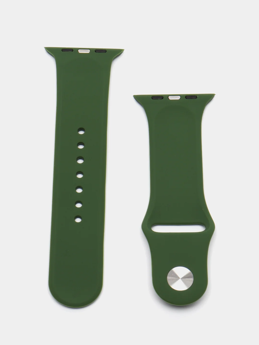 Зеленый ремешок для Apple Watch, силиконовый