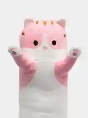 Кораллово-розовый мягкая игрушка-подушка "Кот Батон", 50 см, 70 см, 90 см, 110 см, антистресс