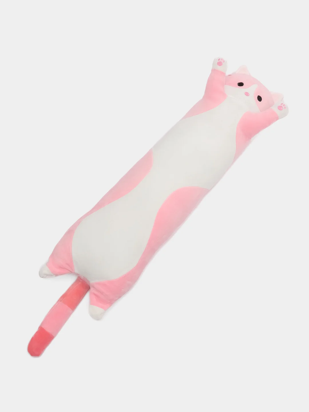 Кораллово-розовый мягкая игрушка-подушка "Кот Батон", 50 см, 70 см, 90 см, 110 см, антистресс