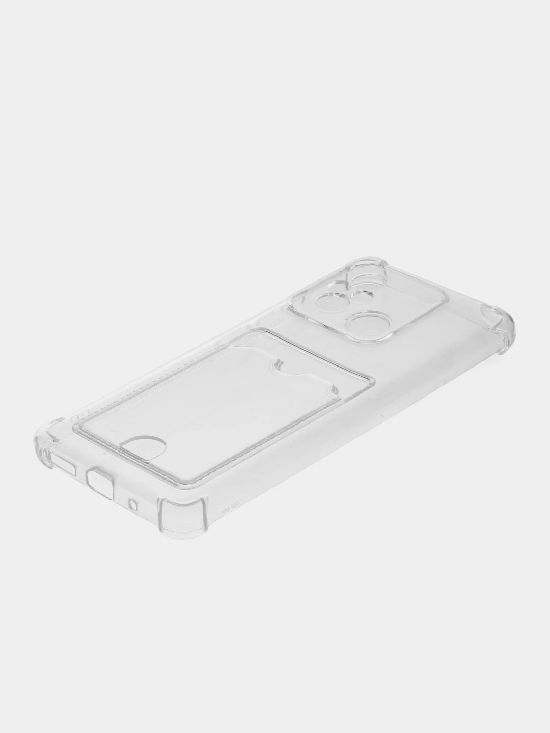 Прозрачный чехол для Xiaomi Redmi 12C, Сяоми Редми 12С, прозрачный, с карманом для карты
