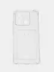 Прозрачный чехол для Xiaomi Redmi 12C, Сяоми Редми 12С, прозрачный, с карманом для карты