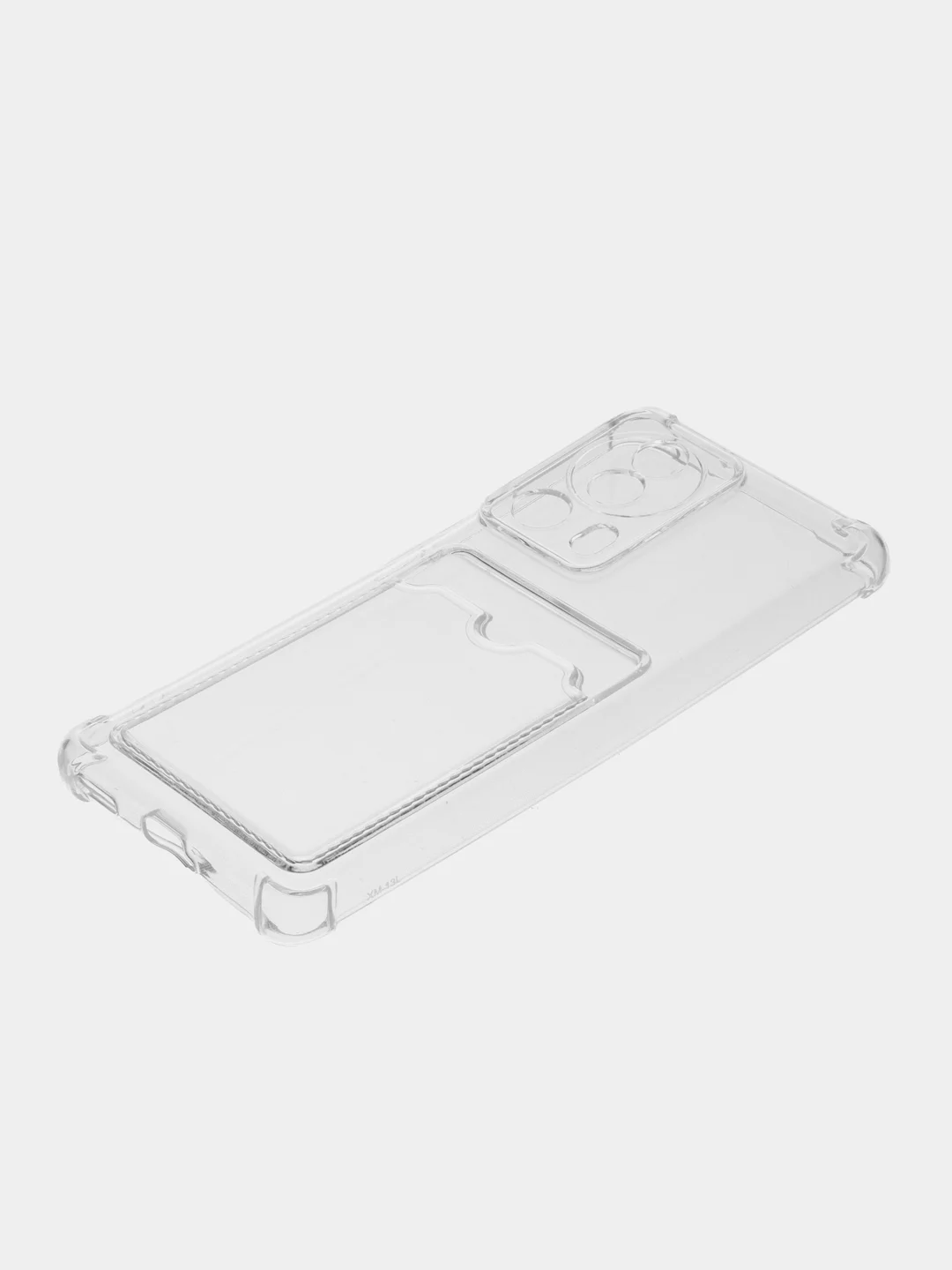 Прозрачный чехол противоударный Xiaomi 13 Lite / Сяоми 13 Лайт, прозрачный, с карманом для карты