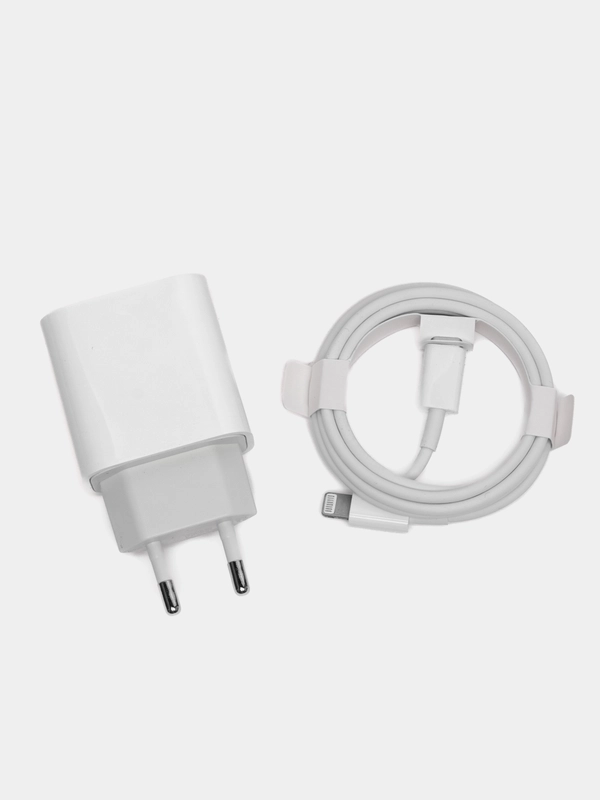 Сетевое зарядное устройство для Apple 11,12,13 USB-C PD20W в комплекте с кабелем (белый)