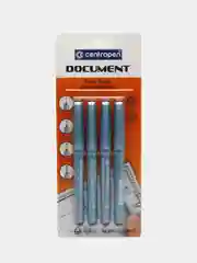 Линеры капиллярные ручки для письма и рисования, скетчинга черные Centropen 4 штуки 142302