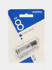 Флешка накопитель для компьютера 8 Gb, Smartbuy V-Cut, Usb 2.0, металлический корпус