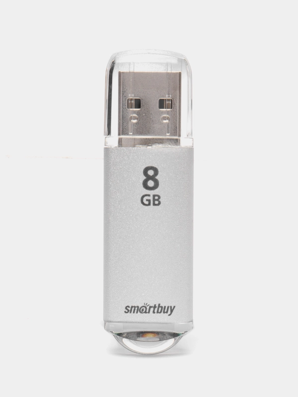 Флешка накопитель для компьютера 8 Gb, Smartbuy V-Cut, Usb 2.0, металлический корпус