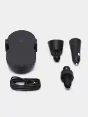 Черный автомобильный держатель с беспроводной зарядкой Xiaomi Wireless Car Charger 30W, W03ZM