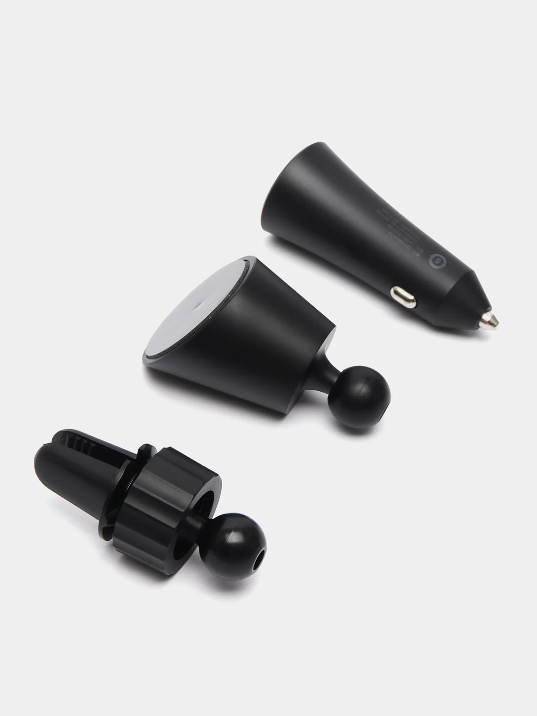 Черный автомобильный держатель с беспроводной зарядкой Xiaomi Wireless Car Charger 30W, W03ZM