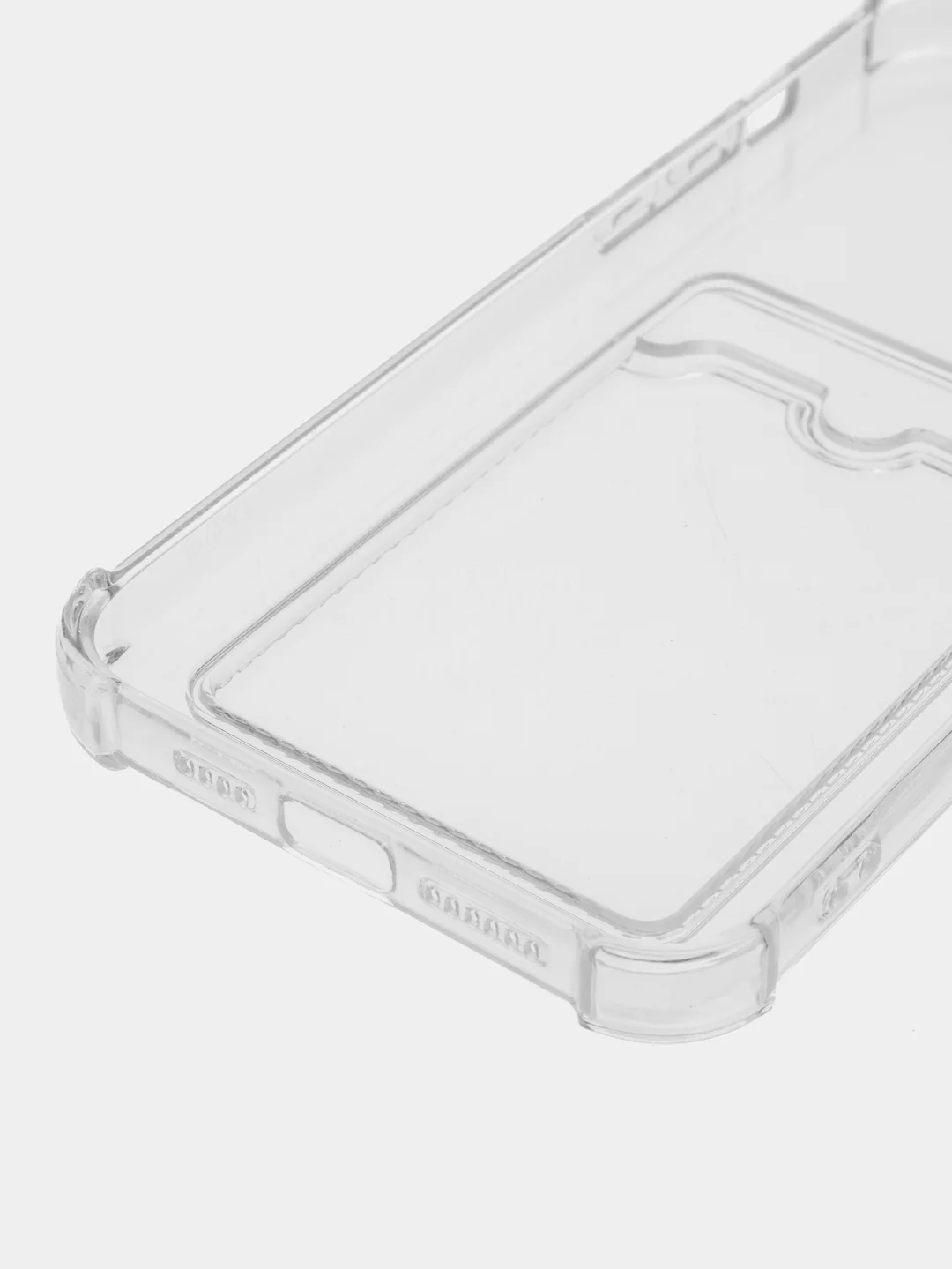 Прозрачный чехол для iPhone XR, 11, 12, 13, Pro, Pro Max, прозрачный силикон, с карманом для карт
