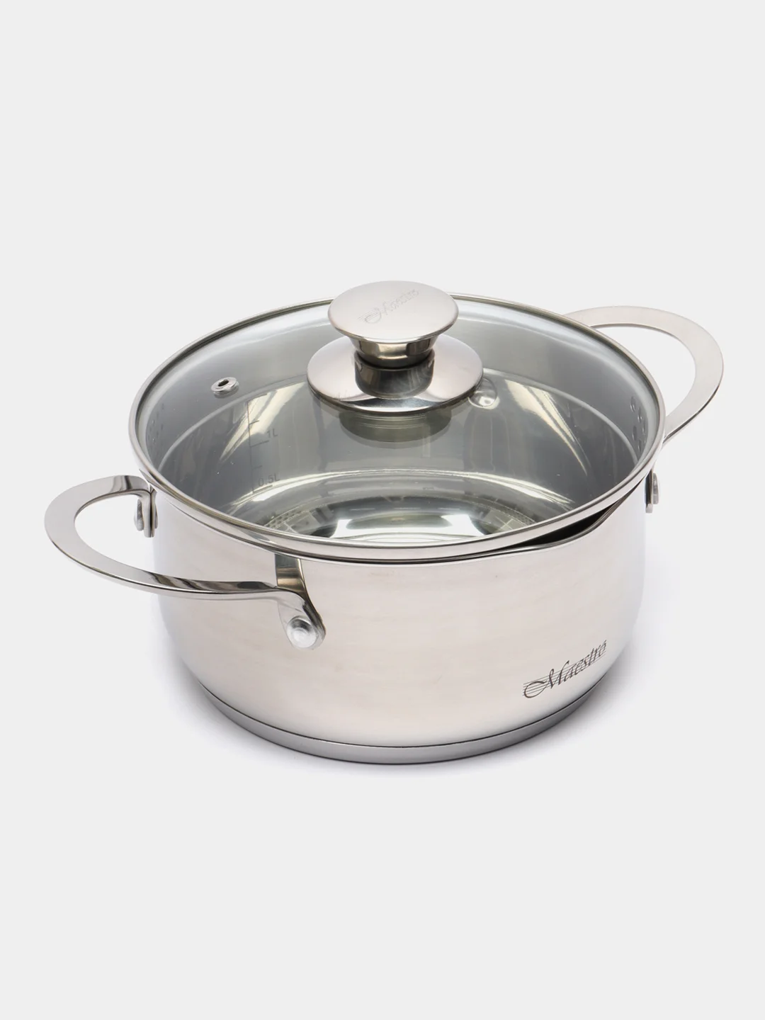 Кастрюля Maestro MR-3510-18, с крышкой, 2 л, 18 см