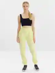 Желтый спортивные штаны, женские, на резинке
