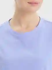 Голубой футболка женская