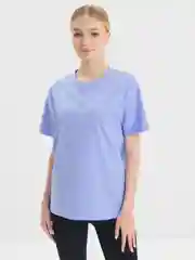 Голубой футболка женская