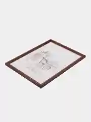 Коричневый фоторамка 30х42 А3 сосна, С20