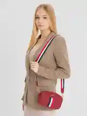 Багровый сумка женская летняя маленькая через плечо