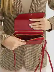Бордовый сумка женская через плечо