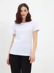 Футболка женская, белая, базовая