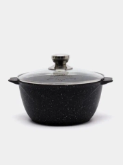 Кастрюля 1-10 л, Мечта, инновационное покрытие Granit black, толстостенная, казан