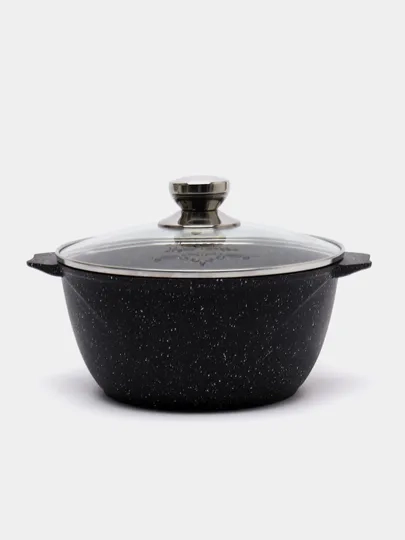 Кастрюля 1-10 л, Мечта, инновационное покрытие Granit black, толстостенная, казан
