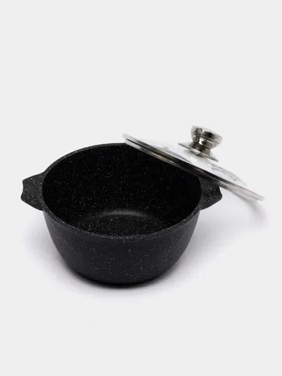 Кастрюля 1-10 л, Мечта, инновационное покрытие Granit black, толстостенная, казан
