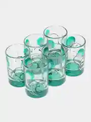 Зеленый набор стопок, 6 шт