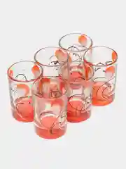 Оранжевый набор стопок, 6 шт
