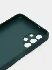 Тёмно-зелёный чехол для Samsung Galaxy A13, Самсунг Галакси А13 4G, пластиковый, глянцевый, под стекло