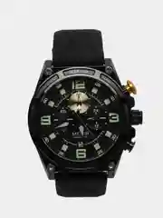 Черный мужские наручные часы Megir MN2116G, с хронографом, в подарочной упаковке