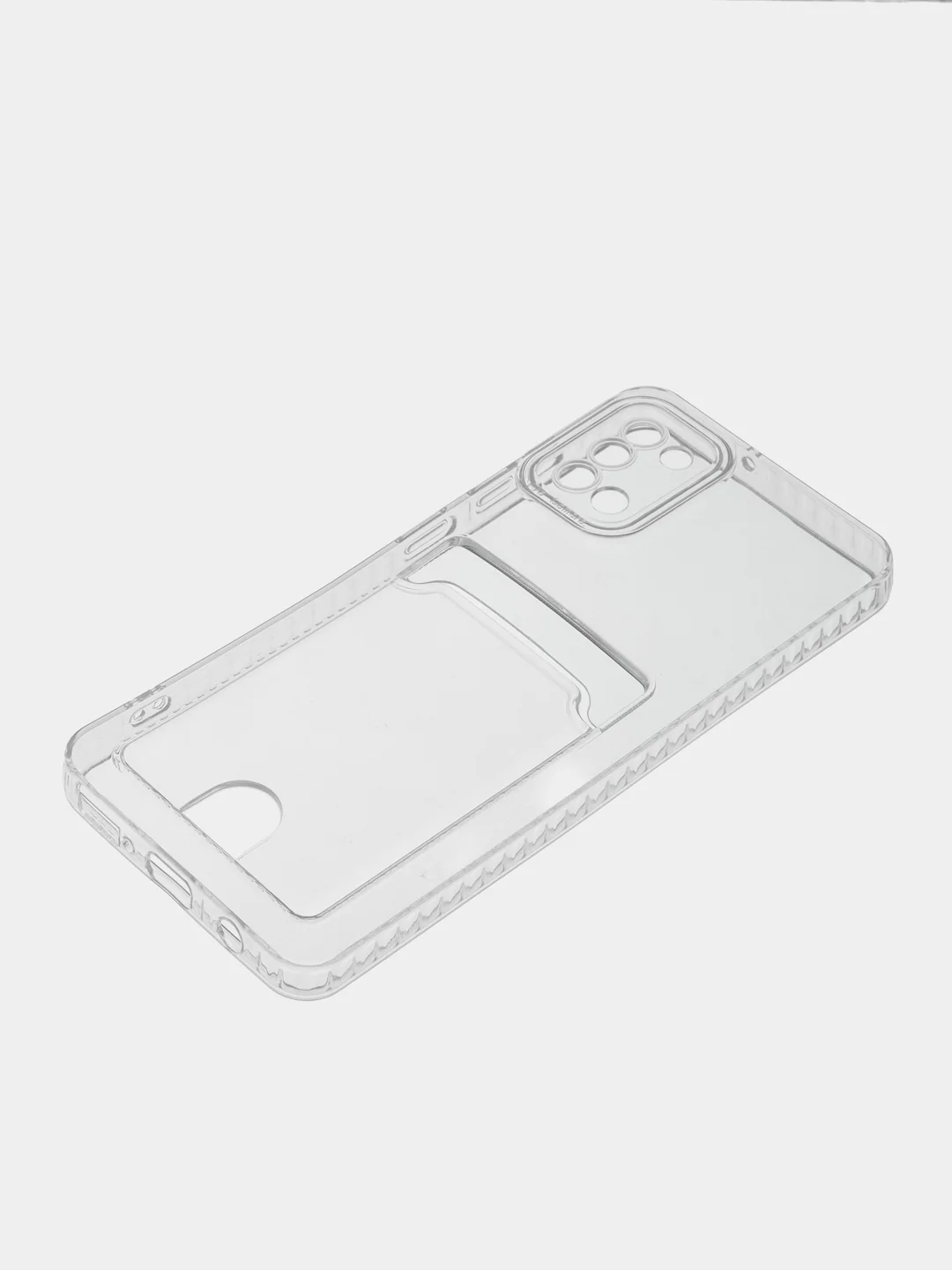 Лавандовый чехол для Samsung Galaxy A31, Самсунг Галакси А31 с карманом для карты