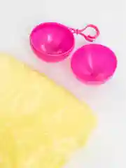Желтый дождевик с капюшоном в футляре/панчо