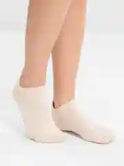 Молочный носки короткие женские "сердце"