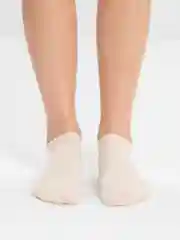 Молочный носки короткие женские "сердце"