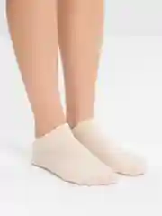 Молочный носки короткие женские "сердце"