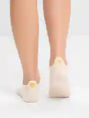 Молочный носки короткие женские "сердце"