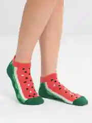 Красный носочки с фруктами