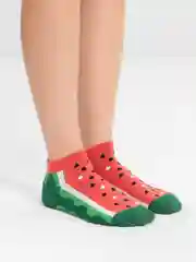 Красный носочки с фруктами