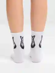 Белый носки "Барс"