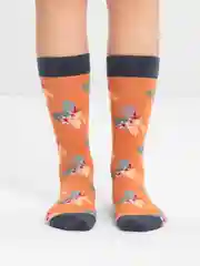 Оранжевый носки высокие унисекс