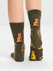 Оливковый носки женские, высокие