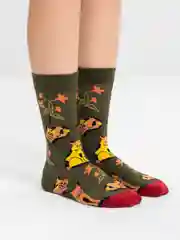 Оливковый носки женские, высокие
