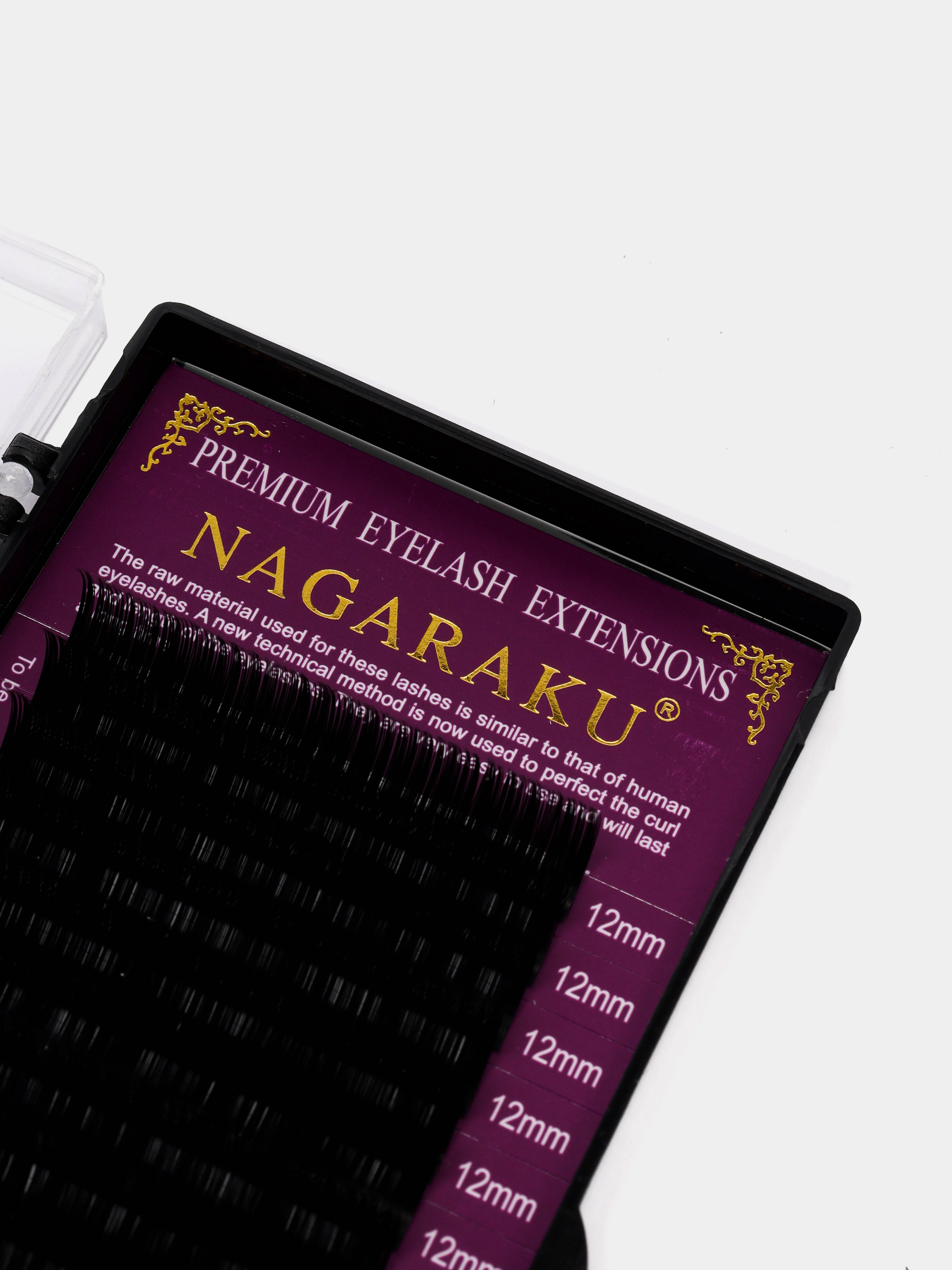 Ресницы для наращивания Nagaraku черные 16 рядов