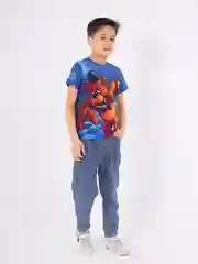 Синий футболка детская
