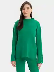Зеленый женский костюм, двойка, лапша