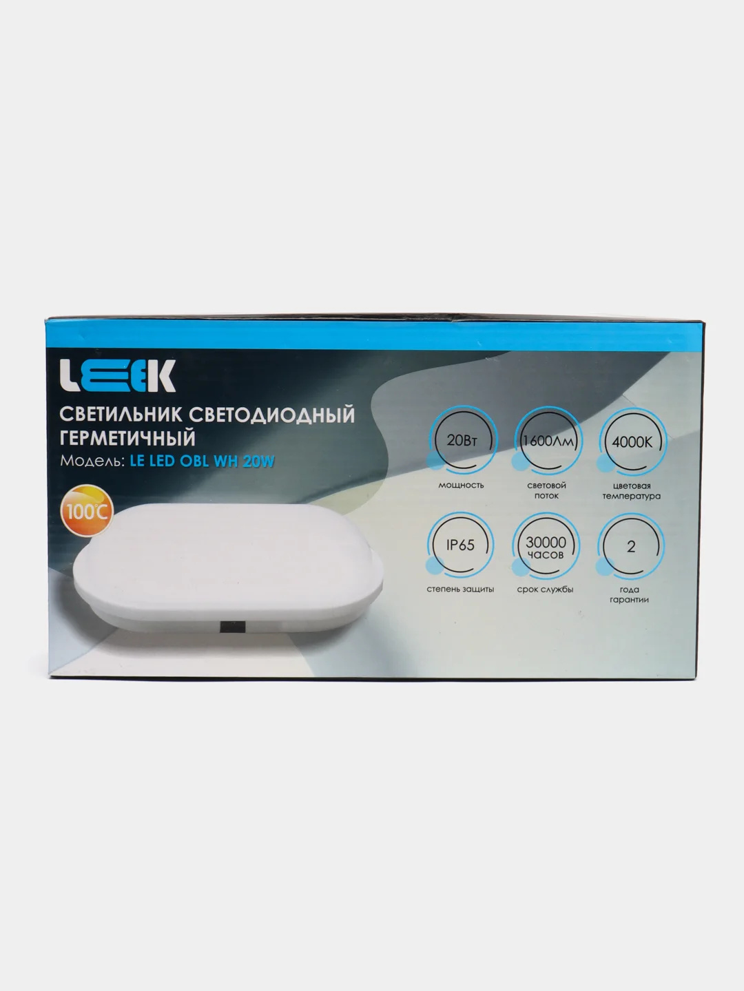 Светильник светодиодный LEEK для бани и сауны IP65, овальный, 15 Вт, 20 Вт, до 100 градусов