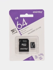 Карта памяти SmartBuy для видеорегистратора, для регистратора microSD, 32/64/128 GB, Class 10