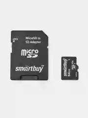 Карта памяти SmartBuy для видеорегистратора, для регистратора microSD, 32/64/128 GB, Class 10