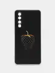 Разноцветный силиконовый чехол на Huawei P30 / Хуавей P30 прозрачный, с рисунком, защита камеры