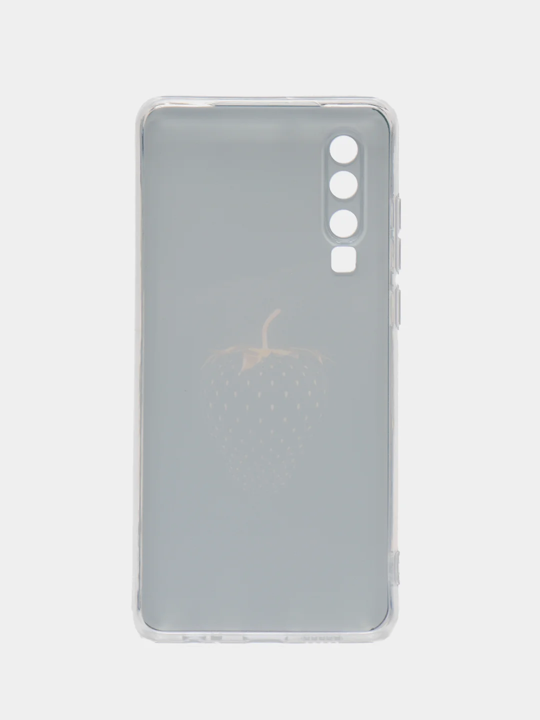 Разноцветный силиконовый чехол на Huawei P30 / Хуавей P30 прозрачный, с рисунком, защита камеры